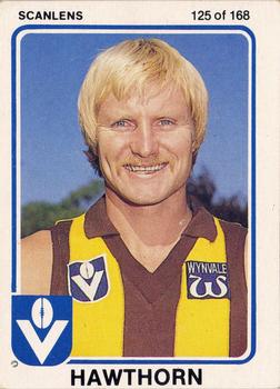 1981 Scanlens VFL #125 Peter Knights Front
